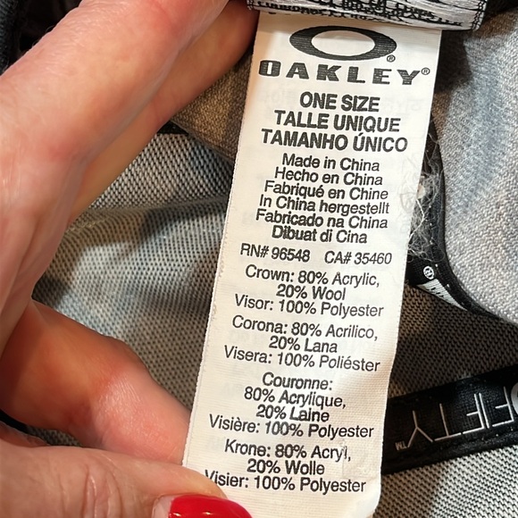 GRAY OAKLEY logo HAT New Era 9FIFTY SnapBack Adjustable Ball Cap SnapBack mens - Picture 10 of 12